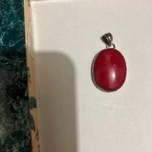 Elegant Red Pendant Necklace